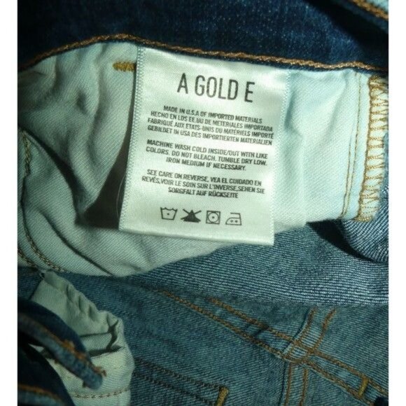 AGOLDE 25 Jeans Skinny Sophie High Rise Crop Distressed Ripped Stretch Blue - Picture 8 of 10